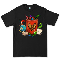 Black teacher crayons coffee mug Premium Tee - FaDigitalArtStudio