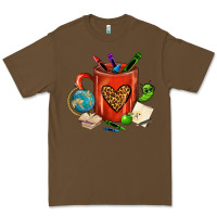 Cacao teacher crayons coffee mug Premium Tee - FaDigitalArtStudio