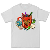 Dove Grey teacher crayons coffee mug Premium Tee - FaDigitalArtStudio