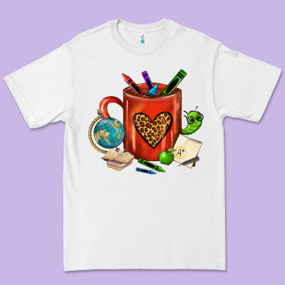 Teacher Crayons Coffee Mug Premium Tee Designed By Fadigitalartstudio
