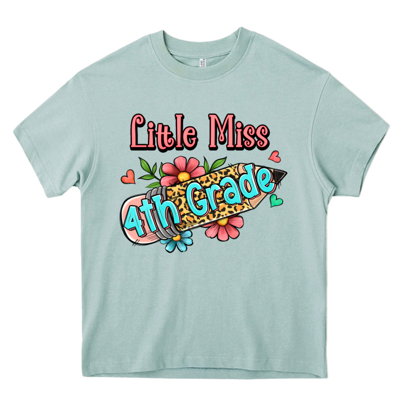 Little Miss Fourth Grade Heavy Core Tee by Jasminsmagicworld | Teevron