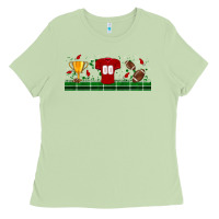 Matcha trophy cup american football uniform libbey glass Ladies Tee - BundleAndBundleShop