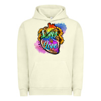 Pigment Pistachio love is love pride Urban Hoodie - Jasminsmagicworld