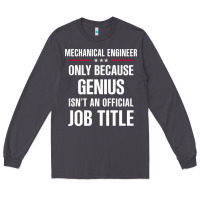 Smoke gift for genius mechanical engineer Long Sleeve Tee - DesigneFamous