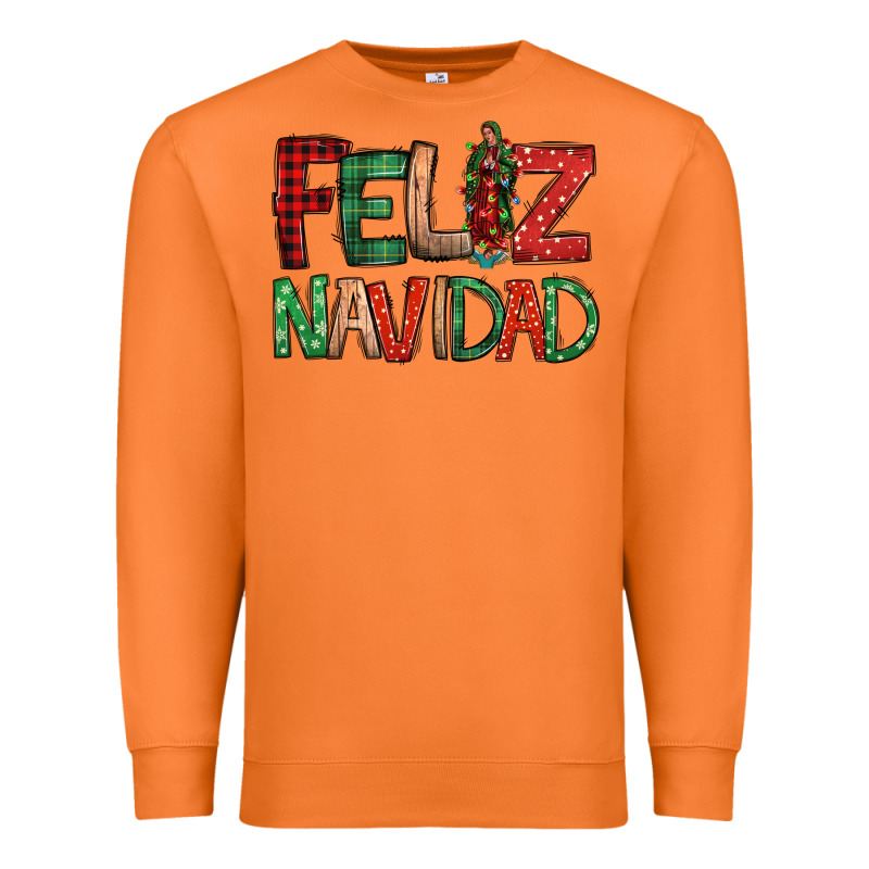 Feliz Navidad Our Lady Of Guadalupe Christmas Premium Sweatshirt by Jasminsmagicworld | Teevron