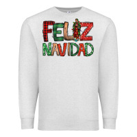 Oatmeal Heather Feliz Navidad our lady of Guadalupe Christmas Premium Sweatshirt - Jasminsmagicworld