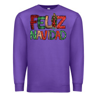 Purple Feliz Navidad our lady of Guadalupe Christmas Premium Sweatshirt - Jasminsmagicworld