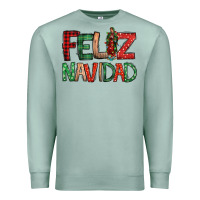 Seafoam Feliz Navidad our lady of Guadalupe Christmas Premium Sweatshirt - Jasminsmagicworld