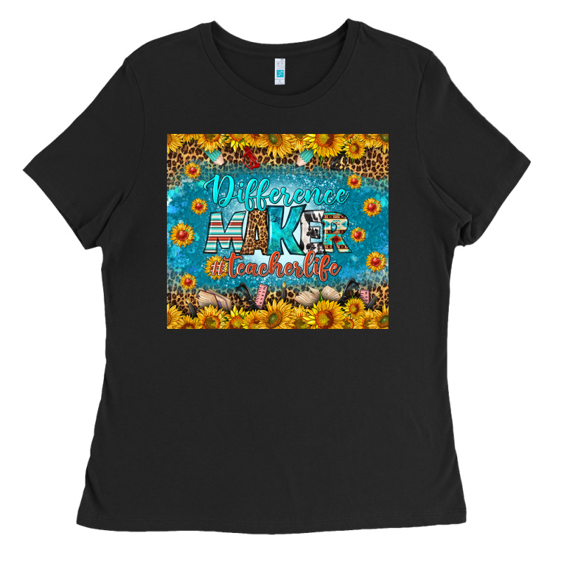 Difference Maker Teacher Life Tumbler Ladies Tee by BundleAndBundleShop | Teevron