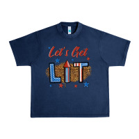 Navy let's get lit 1 Urban Heavy Tee - BundleAndBundleShop