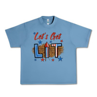 Pebble Blue let's get lit 1 Urban Heavy Tee - BundleAndBundleShop