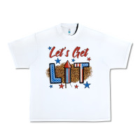 White let's get lit 1 Urban Heavy Tee - BundleAndBundleShop