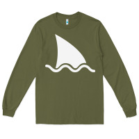 Army Green shark fin Long Sleeve Tee - DesigneFamous