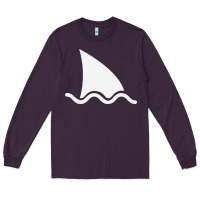 Plum shark fin Long Sleeve Tee - DesigneFamous