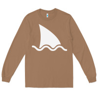 Toasted Coconut shark fin Long Sleeve Tee - DesigneFamous