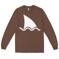 Chestnut shark fin Long Sleeve Tee - DesigneFamous