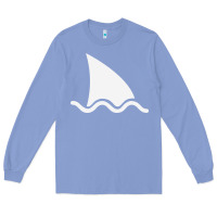 Colony Blue shark fin Long Sleeve Tee - DesigneFamous