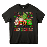 Asphalt just a girl who loves christmas Heavy Core Tee - OliviaCreatesArt