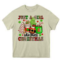 Just A Girl Who Loves Christmas Heavy Core Tee | Teevron