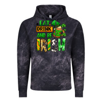 Cloud Black Eat drink and be Irish St. Patrick's Vintage Hoodie - LillyAllenDesigns