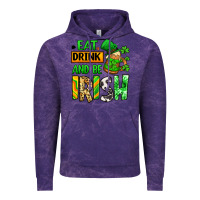 Cloud Purple Eat drink and be Irish St. Patrick's Vintage Hoodie - LillyAllenDesigns