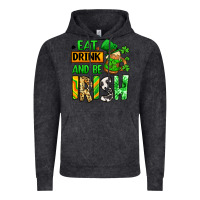 Vintage Black Eat drink and be Irish St. Patrick's Vintage Hoodie - LillyAllenDesigns