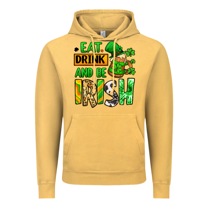 Eat Drink And Be Irish St. Patrick's Vintage Hoodie by LillyAllenDesigns | Teevron