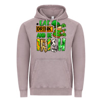 Vintage Zinc Eat drink and be Irish St. Patrick's Vintage Hoodie - LillyAllenDesigns