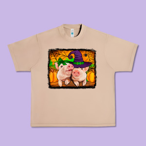 Halloween Pigs Urban Heavy Tee Designed By Jasminsmagicworld
