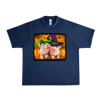 Navy halloween pigs Urban Heavy Tee - Jasminsmagicworld