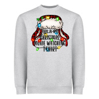 Heather Grey this is my Christmas movie watching Heavyweight Sweatshirt - Jasminsmagicworld