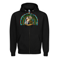Black holy family rainbow Zipper Hoodie - RanaPortraitStore