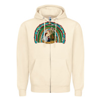 Sandshell holy family rainbow Zipper Hoodie - RanaPortraitStore