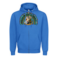 True Royal holy family rainbow Zipper Hoodie - RanaPortraitStore