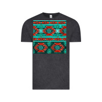 Vintage Black native american aztec seamless pattern 4 Vintage Tee - BundleAndBundleShop