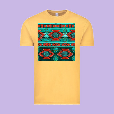Native American Aztec Seamless Pattern 4 Vintage Tee Designed By Bundleandbundleshop