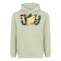 Matcha Christmas Joy With Chick Heavyweight Hoodie - RanaPortraitStore