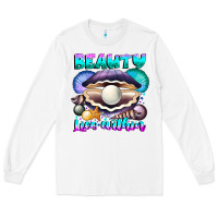 White Beauty Lies Within Long Sleeve Tee - CowhideDigitalArt
