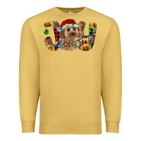 Antique Gold Cockapoo Christmas Joy Premium Sweatshirt - RanaPortraitStore