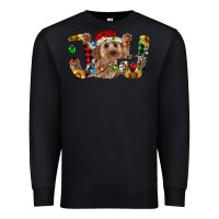 Black Cockapoo Christmas Joy Premium Sweatshirt - RanaPortraitStore
