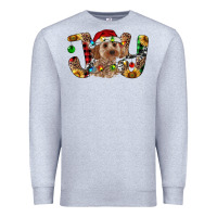 Heather Grey Cockapoo Christmas Joy Premium Sweatshirt - RanaPortraitStore