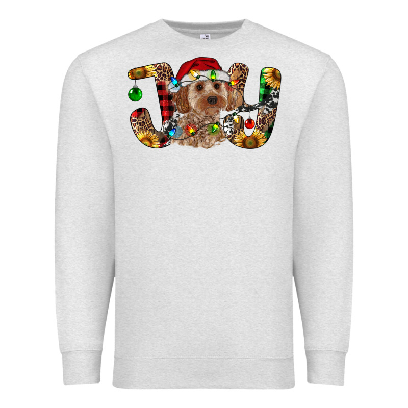Cockapoo Christmas Joy Premium Sweatshirt by RanaPortraitStore | Teevron