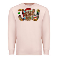 Pale Pink Cockapoo Christmas Joy Premium Sweatshirt - RanaPortraitStore