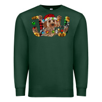 Sports Green Cockapoo Christmas Joy Premium Sweatshirt - RanaPortraitStore