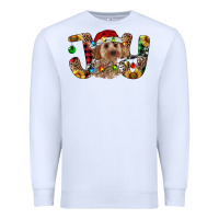 White Cockapoo Christmas Joy Premium Sweatshirt - RanaPortraitStore