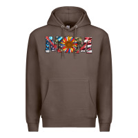 Coffee mom with sunflower Premium Hoodie - Artiststas
