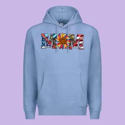 Mom With Sunflower Premium Hoodie Designed By Artiststas