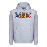 Heather Grey mom with sunflower Premium Hoodie - Artiststas
