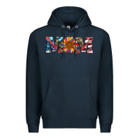 Navy mom with sunflower Premium Hoodie - Artiststas