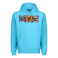 Ocean Blue mom with sunflower Premium Hoodie - Artiststas